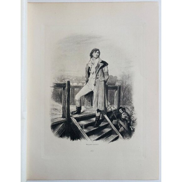 1902 Sydney Carton Barnard Photogravure Tale Of Two Cities Charles Dickens DWP8C - Picture 2 of 3